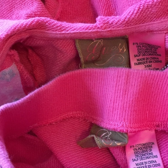 GUESS Pink 2pc set Hoodie & Bottoms. P/1041/250 - Picture 9 of 9